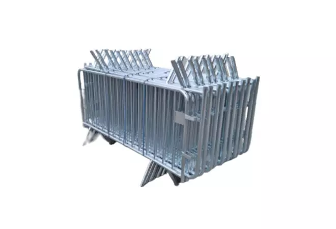 Barrière de sécurité 14 ou 18 barreaux en acier galvanisé
