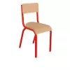 Chaise maternelle empilable 4 pieds Louise