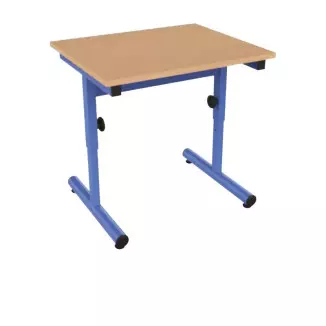 60x50 cm - Table réglable pour école maternelle
