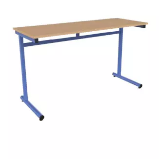 130x50 cm - Table d'écolier double Laura