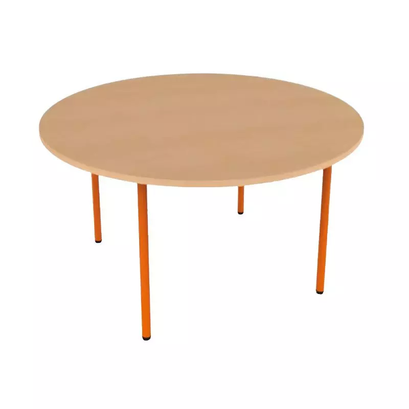 Ø120 cm - Table ronde pour école maternelle CARINA