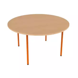 Ø120 cm - Table ronde pour école maternelle CARINA