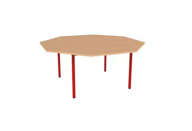 Ø120 cm - Table école maternelle octogonale Natalia