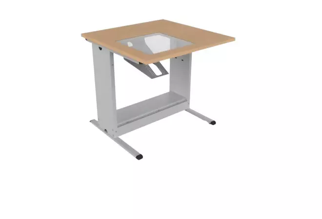 Bureau pour ordinateur avec écran encastré