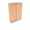 Armoire en bois - 2 portes coulissantes