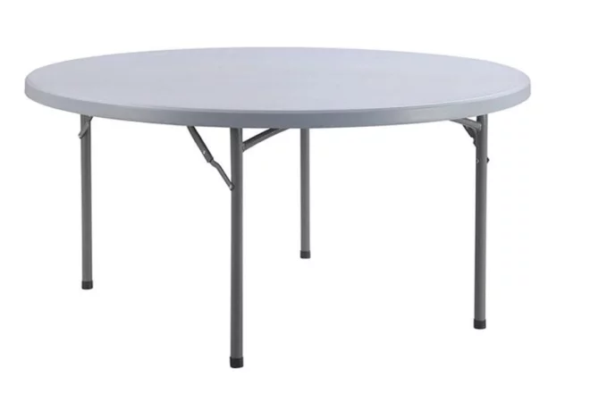 Ø152 cm - Table ronde pliante en polypropylène