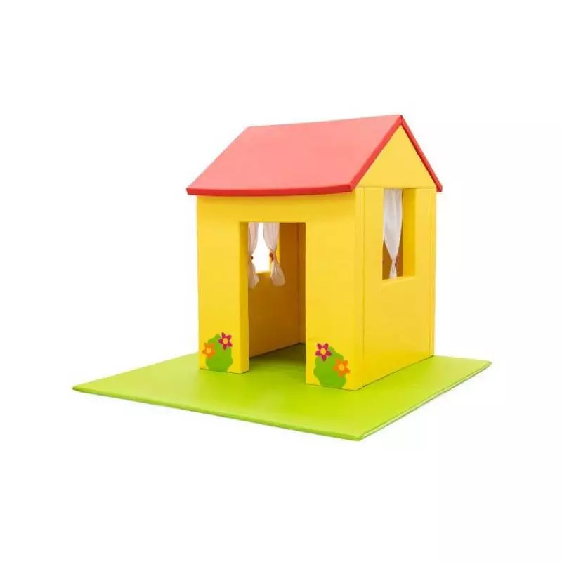 Cabane et tapis mousse intérieur enfants