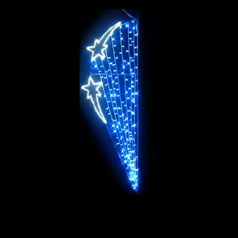 Illumination de ville Cascade bleue étoilée