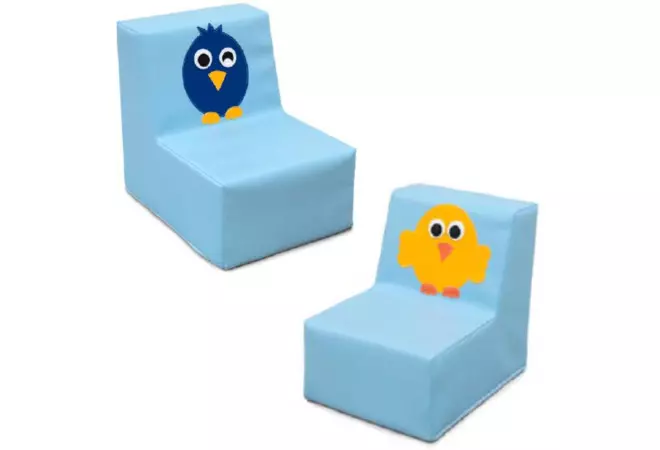 Fauteuil individuel crèche oiseaux