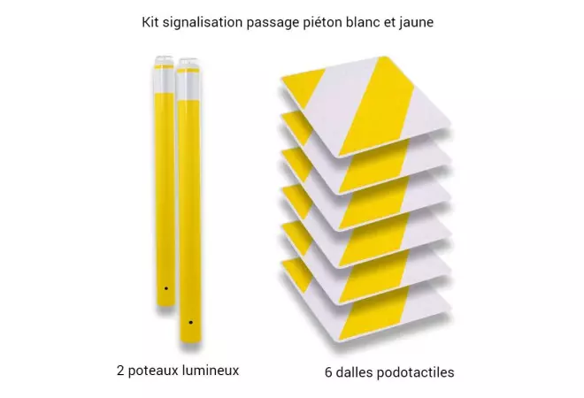 Kit de signalisation pour passage piéton