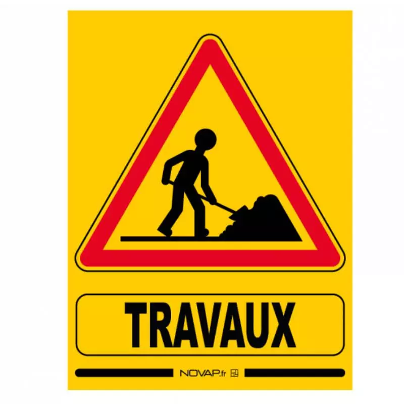 Panneau de travaux écologique