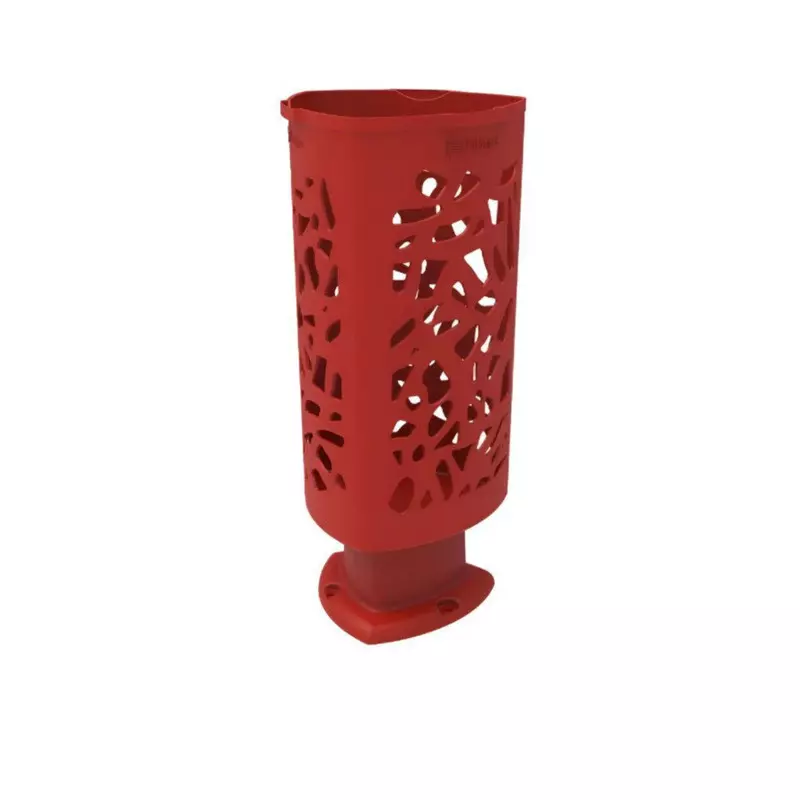 Corbeille urbaine Corail en plastique