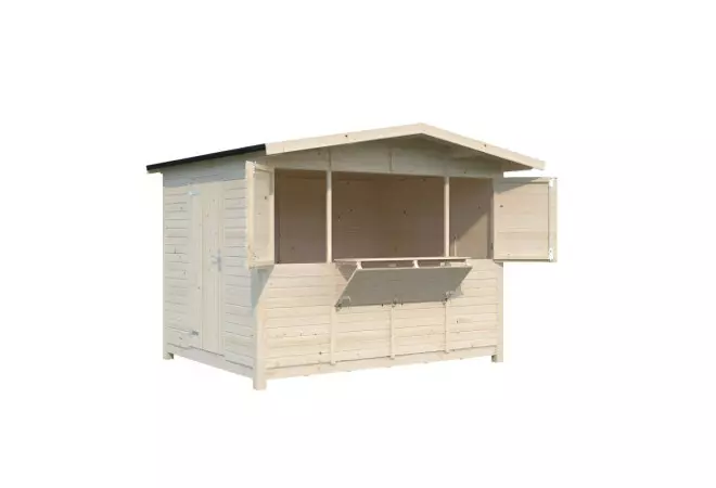 Chalet évènementiel pliable en bois