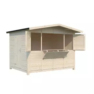 Chalet évènementiel pliable en bois