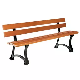 Banc urbain bois et fonte Colisée