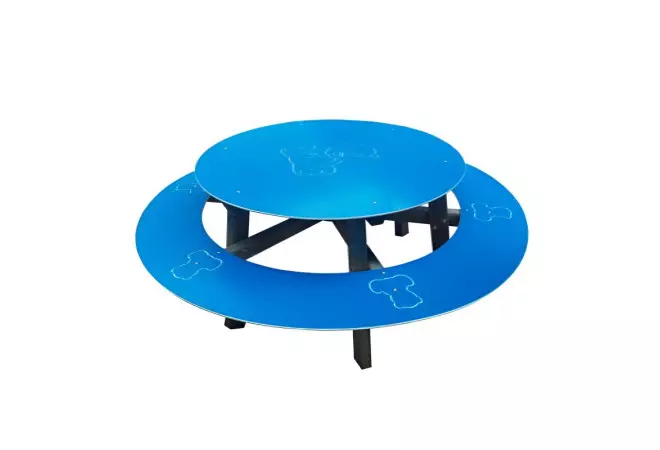 Table de pique-nique ronde pour enfants