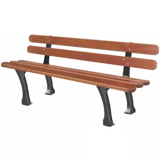 Banc extérieur en bois et...