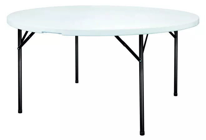 Table ronde pliante plastique plateau diamètre 122cm