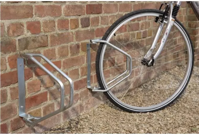 Râtelier 5 vélos Système range-vélo support pour bicyclette en acier  Fixation sol ou mur