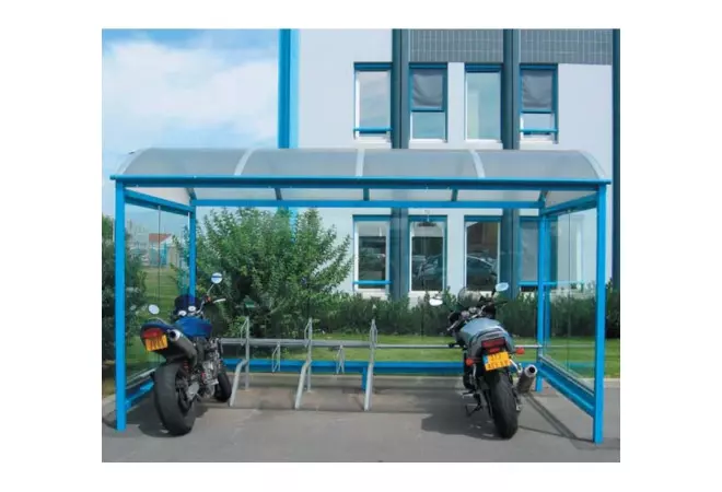 Abri à vélo métallique, abri pour moto extérieur, abri à moto en métal et  polycarbonate - DMC Direct