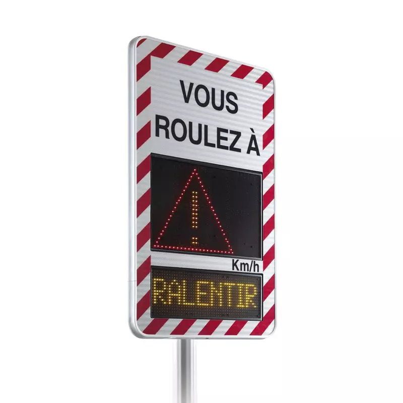 Radar pédagogique afficheur de vitesse - Signalisation Kalitec