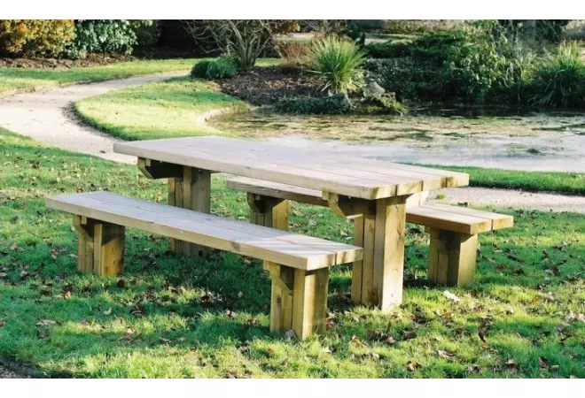 Table de pique-nique en bois, Achat de mobilier urbain