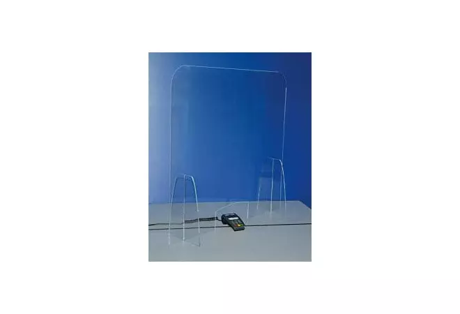 Panneau plexiglass transparent de protection contre le coronavirus