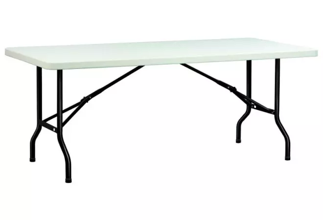 Lot de tables rectangulaires pliantes, tables et bancs pliants en plastique  