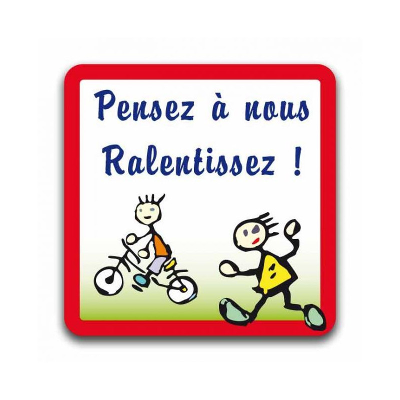 Panneau Attention Enfants En Aluminium